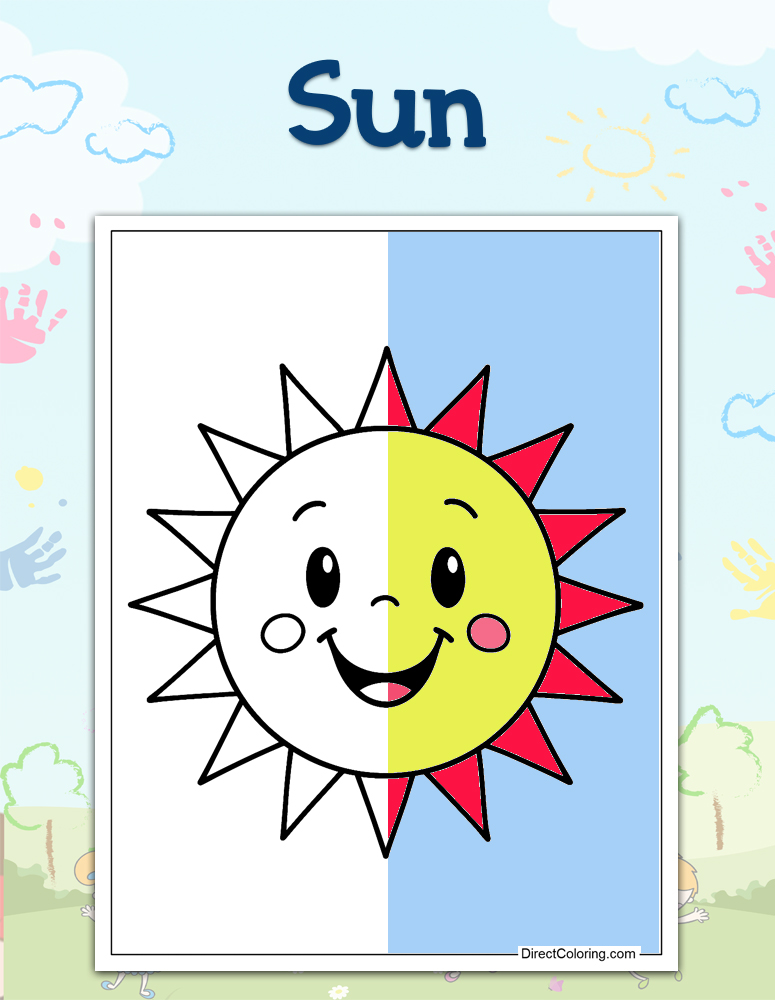 Sun Coloring Pages